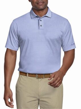 NWOT - Performance Fine Line Printed Short Sleeve Polo Golf Shirt